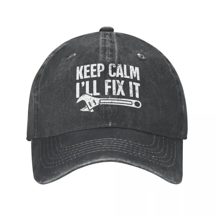 Casquette de Baseball pour hommes et femmes, Vintage, lavage, garder le calme, je vais réparer, méca