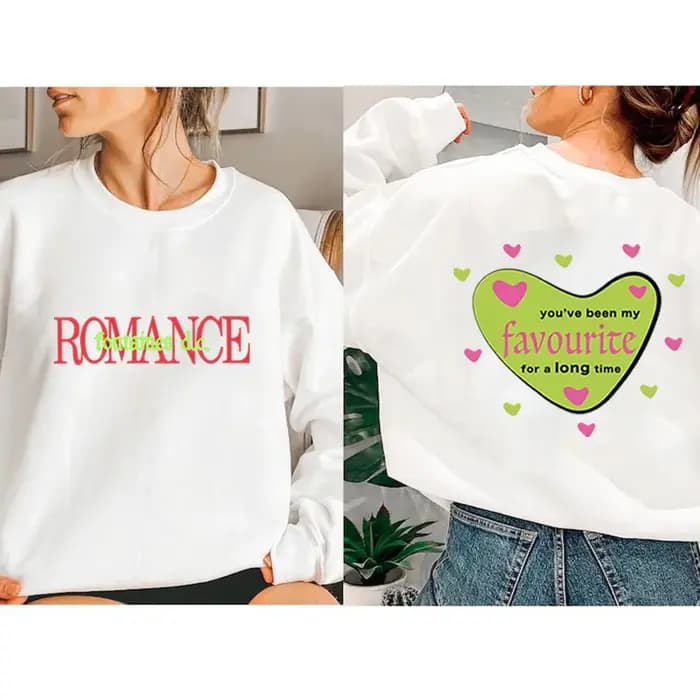 Fontaines DC Romance sweat à capuche tendance groupe de musique Rock irlandais chemise 2 côtés imprimé
