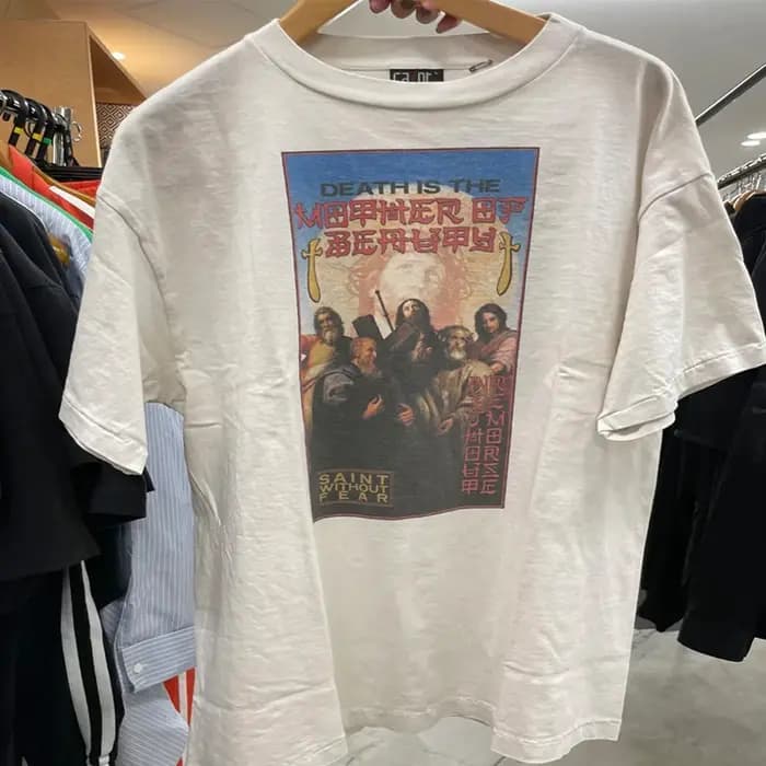 T-Shirt Imprimé Croix pour Homme et Femme