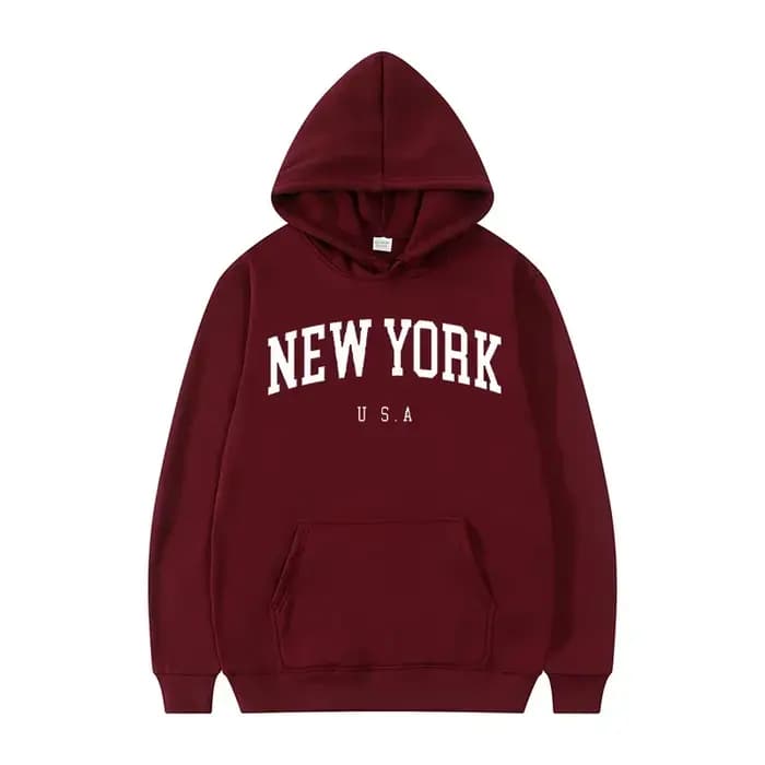 Hommes femmes New York états-unis ville sweats à capuche mode lettre imprimé graphique sweats ample décontracté Harajuku pull à capuche vêtements de sport