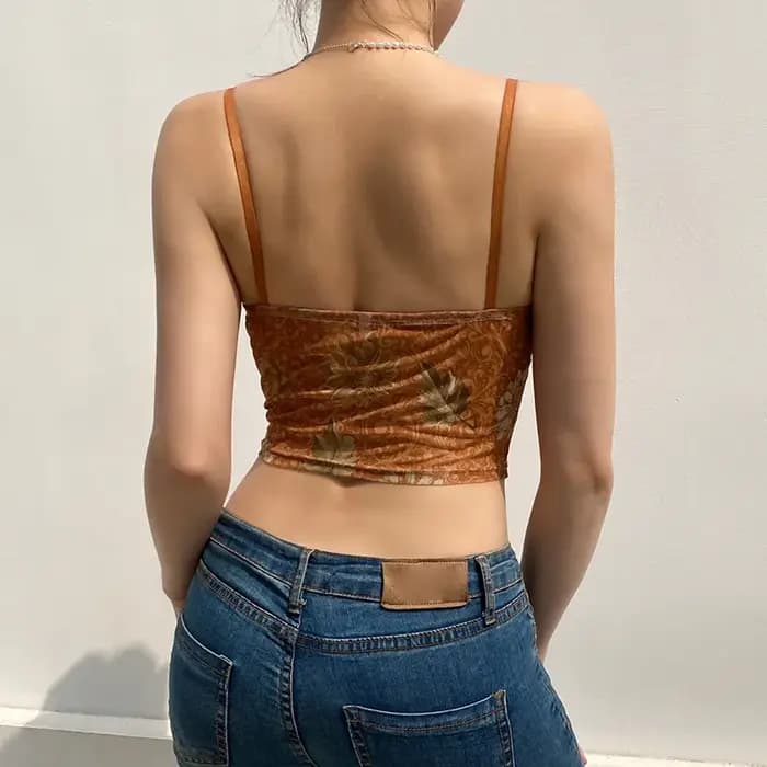 Y2k – gilet Sexy Vintage pour femme, haut court, style bohème, Streetwear, chemises polyvalentes en dentelle, été