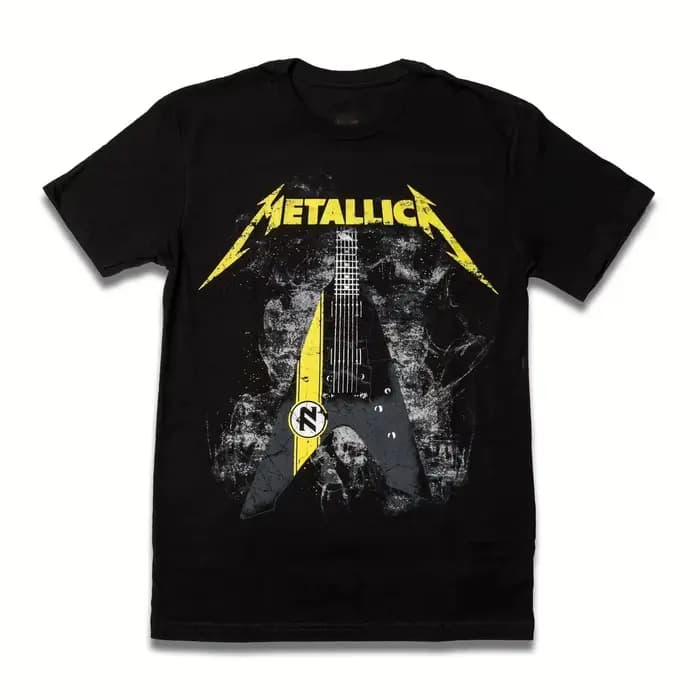 T-Shirt Wolf Metallica Band 100% coton