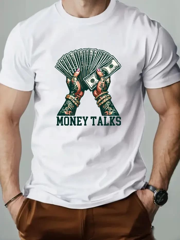 T-shirt col rond pour hommes