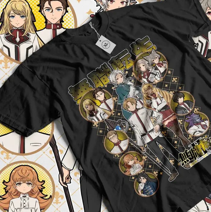 Mushoku Tensei T-Shirt Migurida réincarnation sans emploi Anime cadeau chemise toutes tailles
