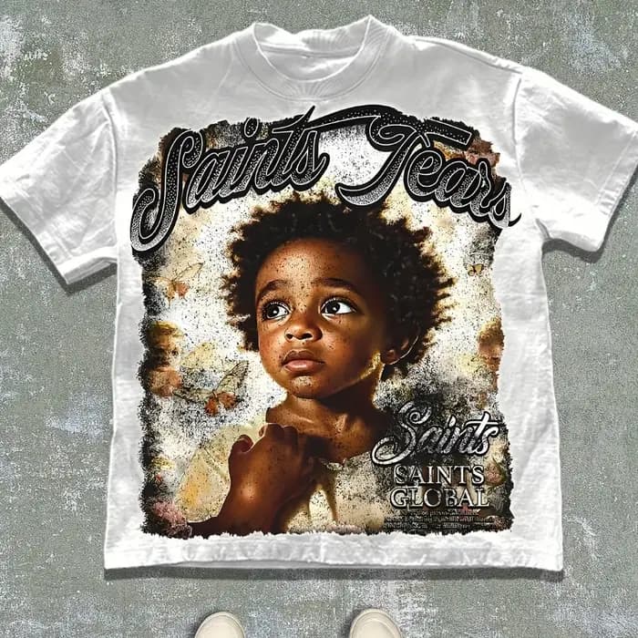 T-shirt à motif Saint's Tears pour hommes