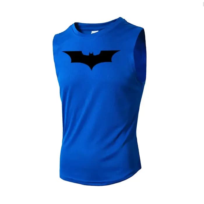 T-shirt sans manches ample imprimé chauve-souris pour homme