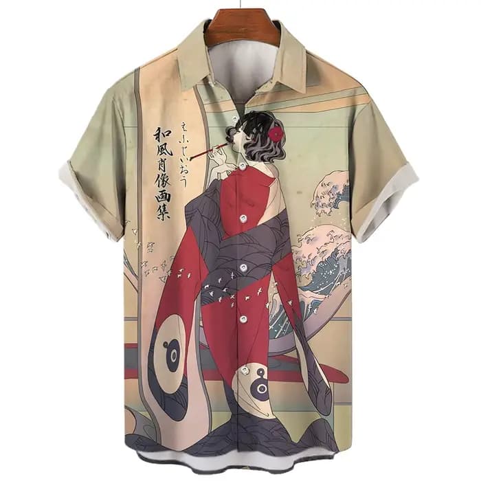 Chemises Geisha japonaises pour hommes