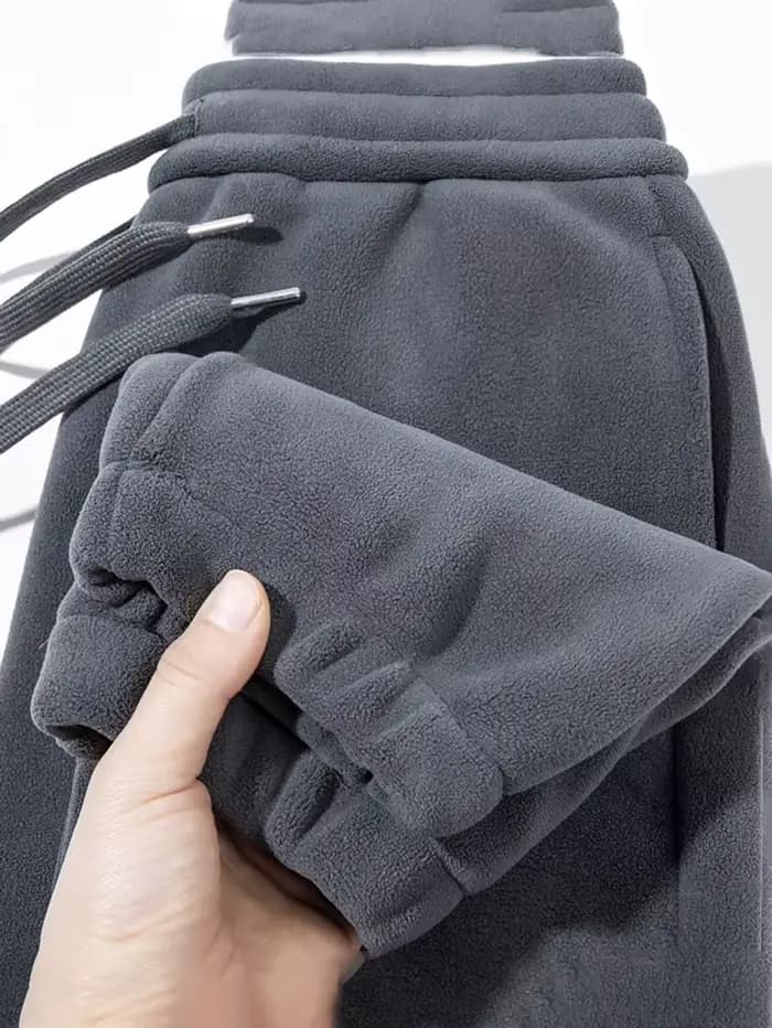 Hiver chaud polaire survêtement pantalon hommes épaissir automne Sport Jogging pantalons