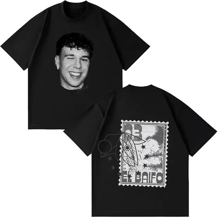 T-shirt graphique QUEVEDO EL BAIFO Album 2026 Tour pour hommes et femmes, T-shirt Hip-hop en coton a