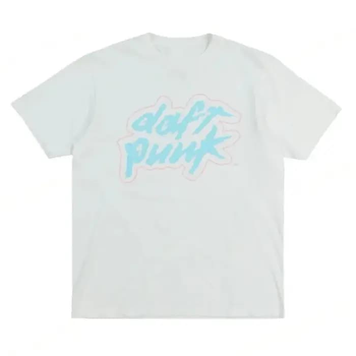 Daft Punk T-shirt d'été pour hommes coton confortable col rond