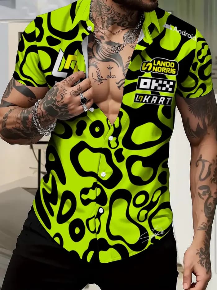 T-shirt pour Hommes Lando Norris 1 Driver Fans, Manches Courtes, Été, Nouvelle Mode 2026, Vêtements de Sport pour Hommes, T-shirts et Hauts
