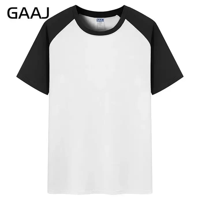 GAAJ -100 coton t-shirt hommes, t-shirt surdimensionné American Retro Vintage, t-shirts à manches ra