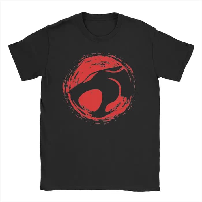 T-shirt avec Logo Thundercats pour hommes et femmes, en coton, Vintage, à manches courtes, col rond,
