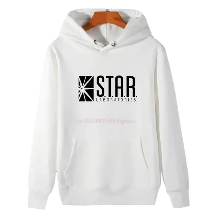 Flash Star Lab couleur noire mode graphique sweats à capuche nouveau dans
