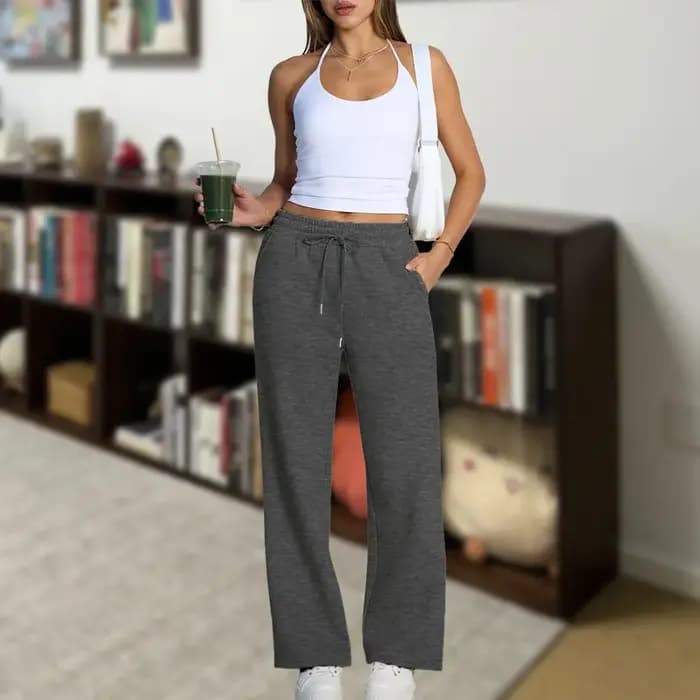 Pantalon de jogging droit pour femme
