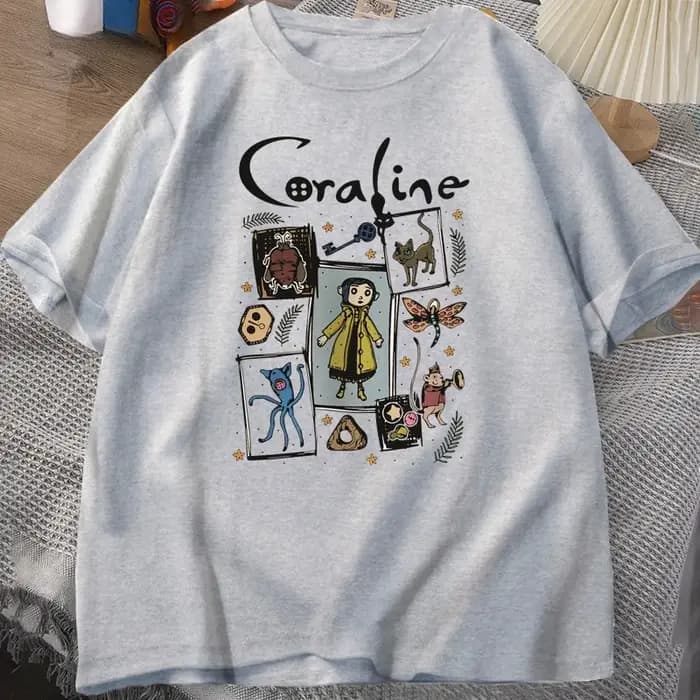 T-shirt Coraline Halloween pour femmes et hommes