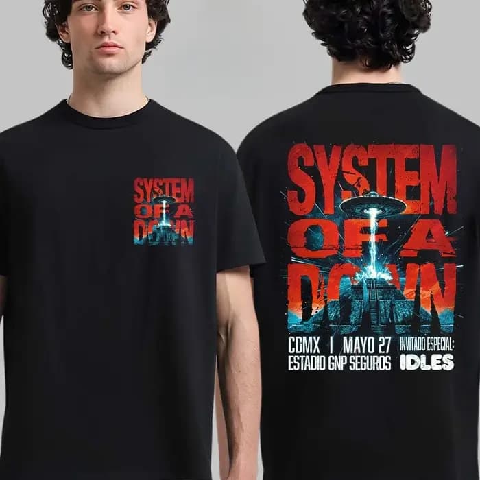 T-shirt unisexe en coton System of A Down