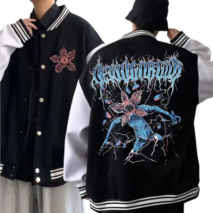 Eddie Munson Demogorgon uniforme de Baseball veste à capuche unisexe Harajuku sweat Fan cadeau