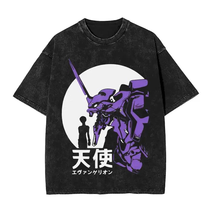 T-shirt vintage délavé EVA Unit-01