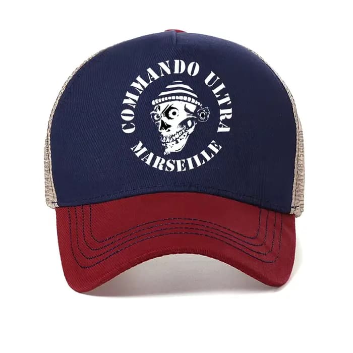 Casquette de baseball imprimée COMMANDO ULTRA 84 MARSEILLE ULTRAS FOOTBALLER FANS