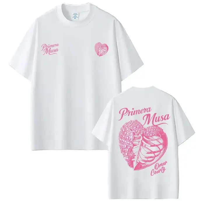 Omar Courtz Primera Musa Album Tour Merch T-shirt hommes femmes Hip Hop mode