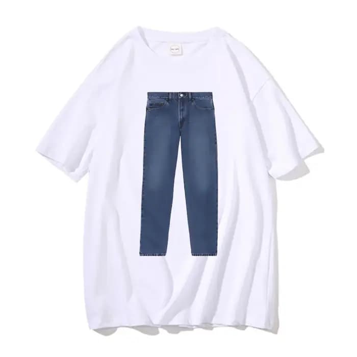 Drôle jean blague Meme T-shirt hommes femmes marque de mode coton