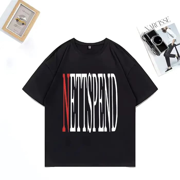 NETTSPEND TOUR vêtements nouveau unisexe Hip Hop streetwear surdimensionné vintage t-shirt 100% coton à manches courtes