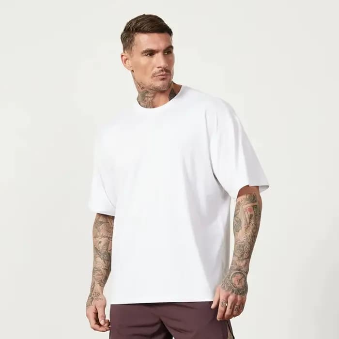 T-shirt à Manches Courtes en Coton pour Homme