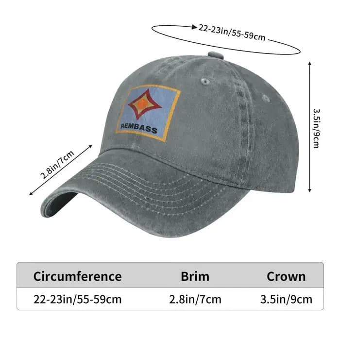 REMBASS – casquette de Baseball à visière pour hommes et femmes