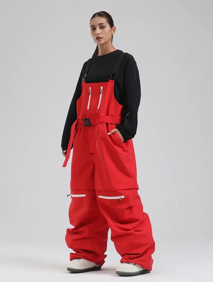 GSOU-Pantalon cargo de neige pour couple hip-hop pour homme et femme, vêtements de ski adt, pantalon