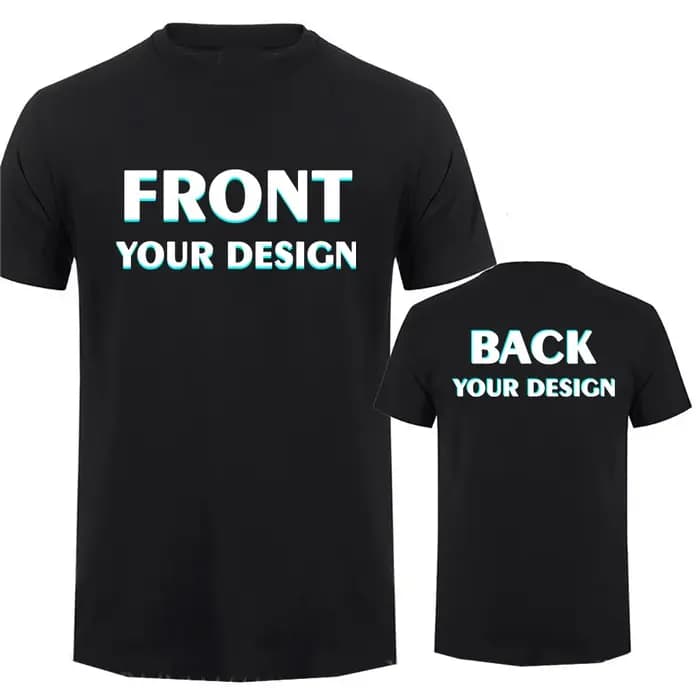 Personnalisé votre propre conception impression T-shirt coton hommes surdimensionné