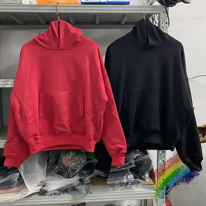 RapFabric Kanye West-Sweat à capuche double couche surdimensionné pour hommes et femmes, pulls décon