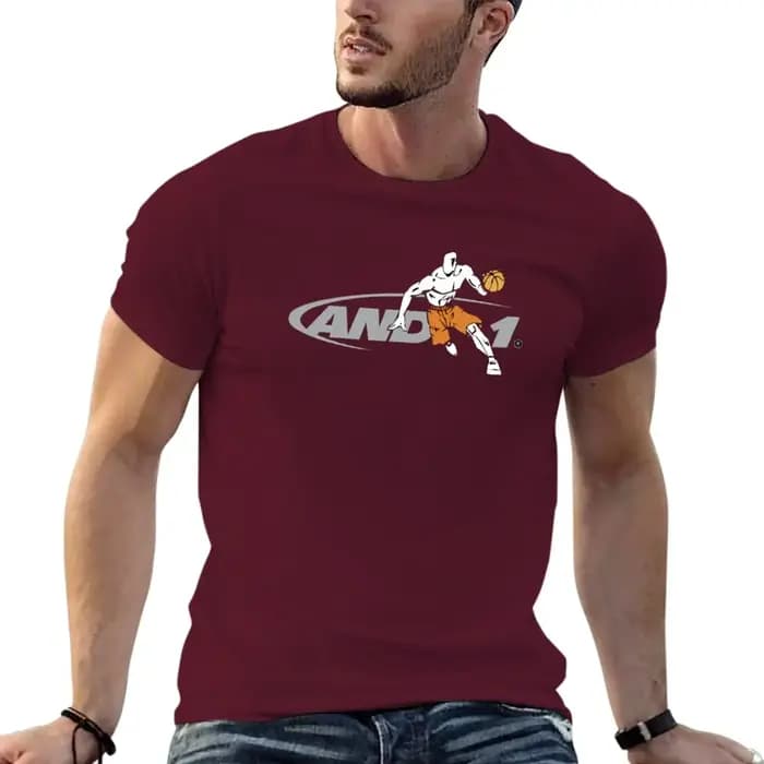 T-shirt imprimé poids lourds pour hommes, streetball, basket-ball, t-shirt vintage, graphique, nouve