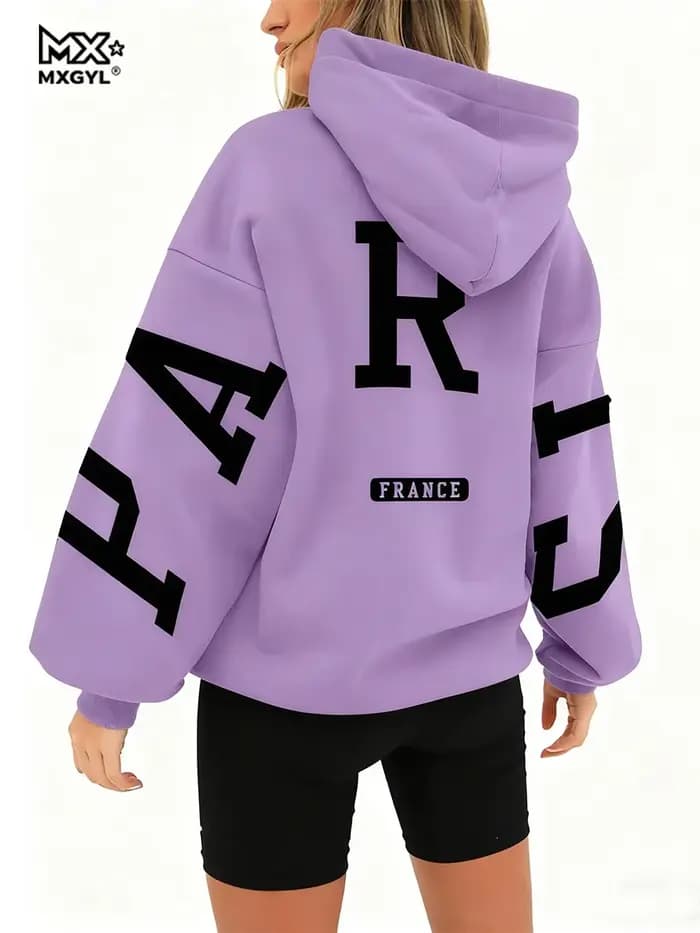 Sweat à capuche décontracté ample pour homme