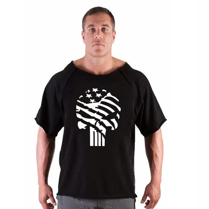 T-shirt Respirant en Coton Vintage pour Homme