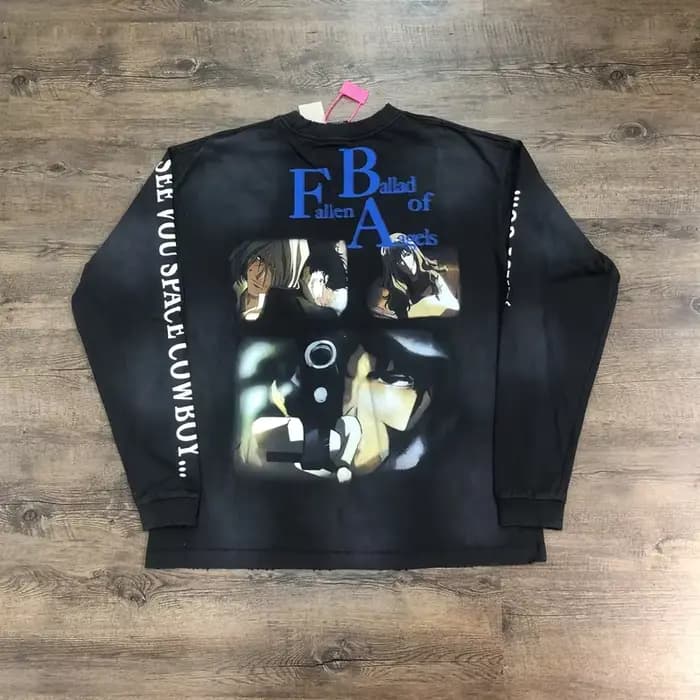 SAINT OF MICHAEL 1:1 mode Streetwear meilleure qualité Vintage vêtements surdimensionné manches longues t-shirt
