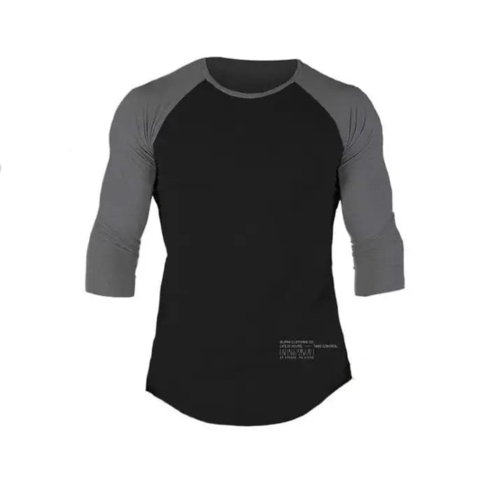 T-shirt à manches 3/4 en coton pour homme