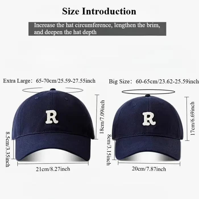 Casquette de Baseball surdimensionnée à grosse tête pour hommes