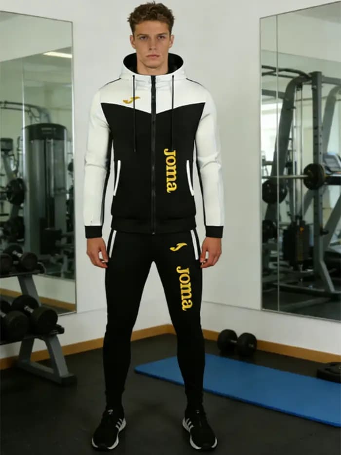 Ensemble pantalon et veste zippée unisexe Joma Trendy Color Block