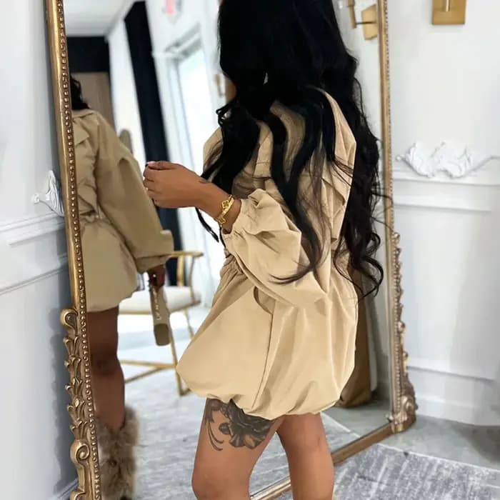 Ensemble 2 pièces Doyerl Streetwear pour femme : Veste croisée à col cranté et short – Idéal pour les soirées et clubs