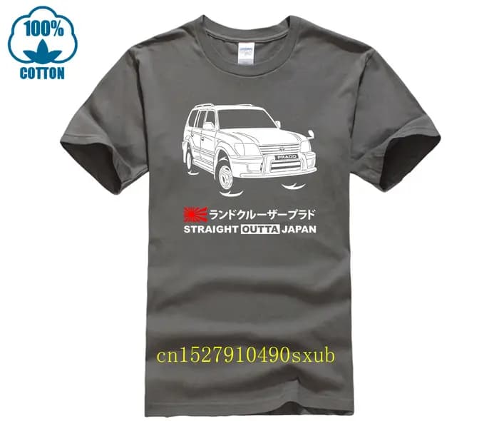 T-shirt Land Cruiser Prado J95W '99-'02 décontracté col rond ample été