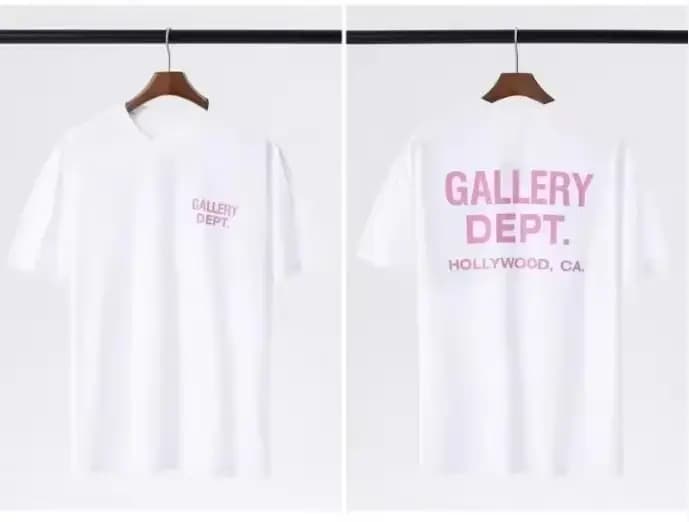 Nouveau T-shirt Homme GALLERY DEPT 2026 Imprimé Coton Grande Taille Streetwear