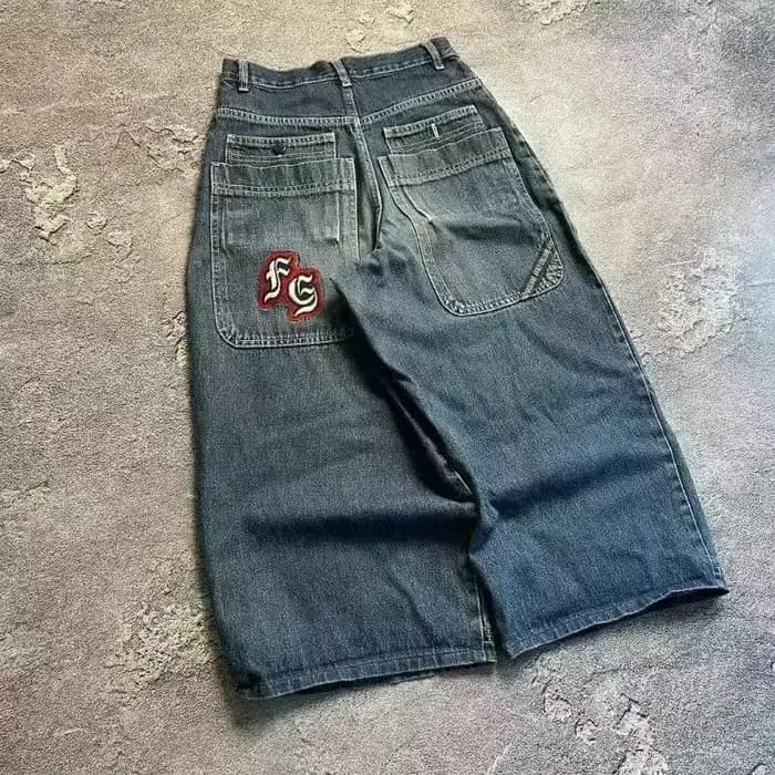 Jean bleu vieux délavé américain rétro rue hommes et femmes tendance droite et ample nouveau style vente chaude jeans décontractés