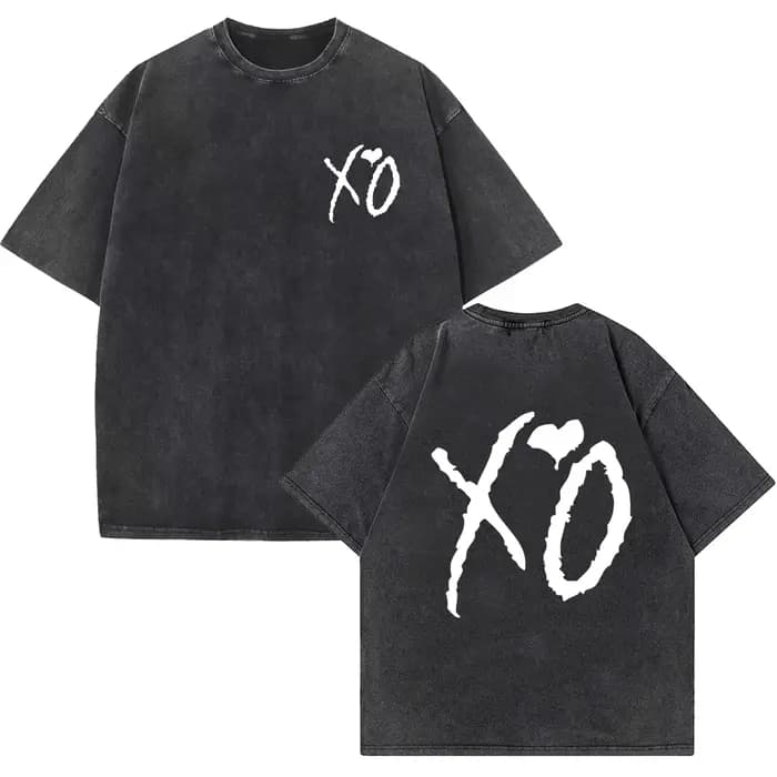 The Weeknd T-shirt lavé The Weeknd Merch unisexe décontracté Harajuku t-shirts à manches courtes