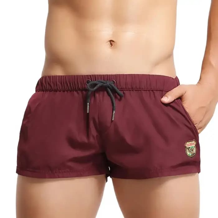 SEOBEAN maillots de bain à séchage rapide pour hommes Shorts de plage été Surf Fitness conseil troncs pantalons courts de sport vêtements masculins
