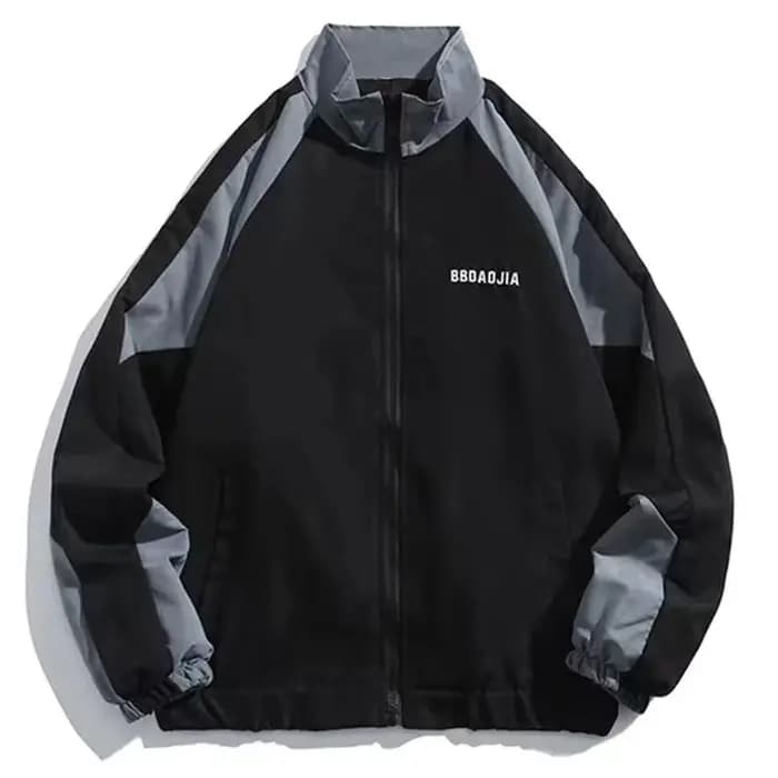 Veste d'Université pour Homme et Femme, Coupe-Vent de Style Hip Hop, Patchwork, Mode Printemps-Autom