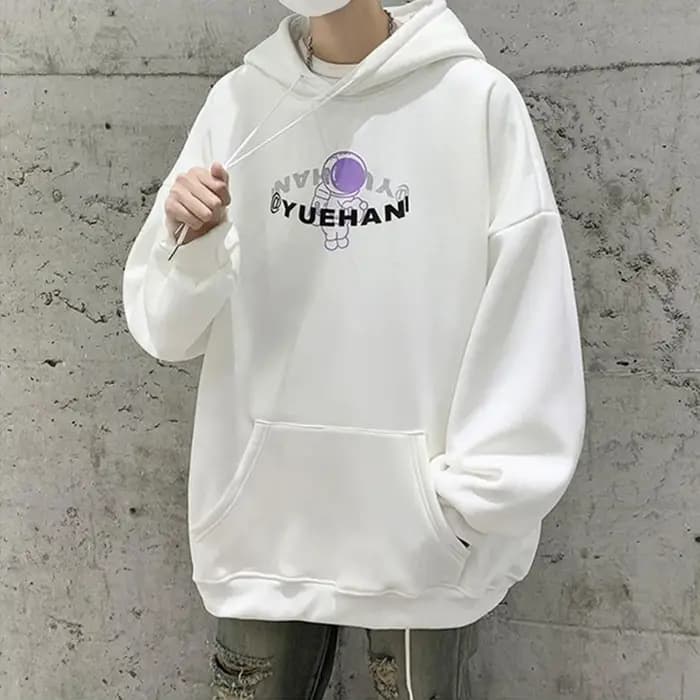 Goth lettre astronaute graphique sweats à capuche hommes Hip Hop automne nouveau dans