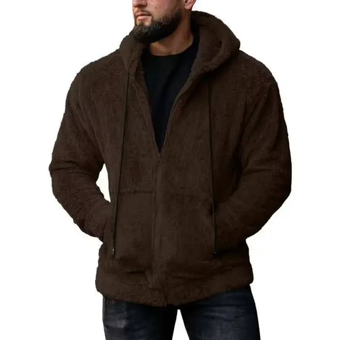 Manteau à capuche Teddy Bear Smile pour hommes