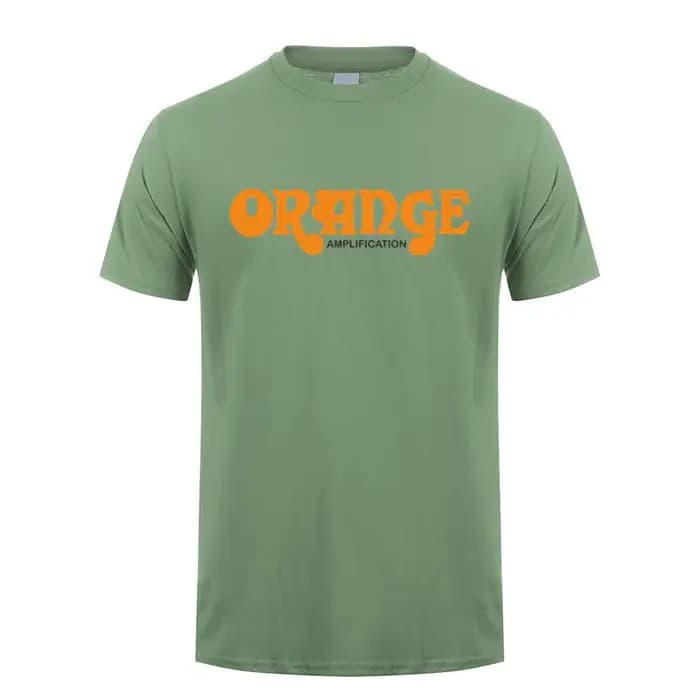 La guitare britannique ampères Orange t-shirts unisexe décontracté à manches courtes homme Cool coton