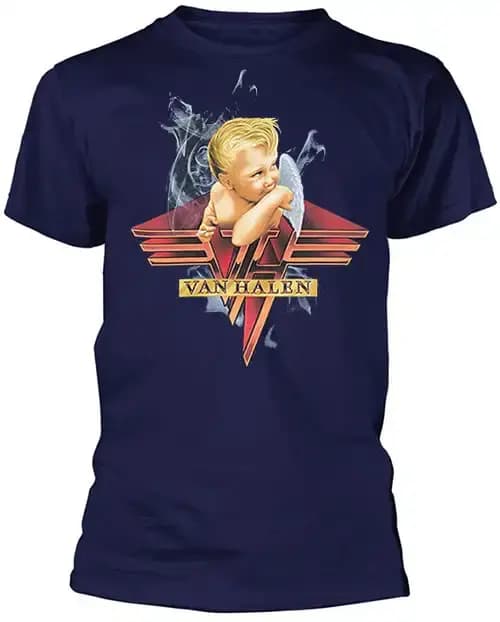 Rare Van Halen T-Shirt cadeau chemise graphique à manches courtes imprimé coton t-shirts décontracté